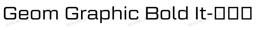 Geom Graphic Bold It字体转换